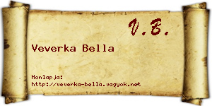 Veverka Bella névjegykártya